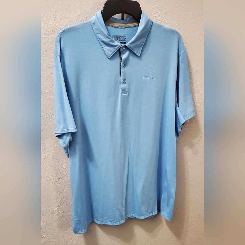 Patagonia Sky Blue Polo Shirt